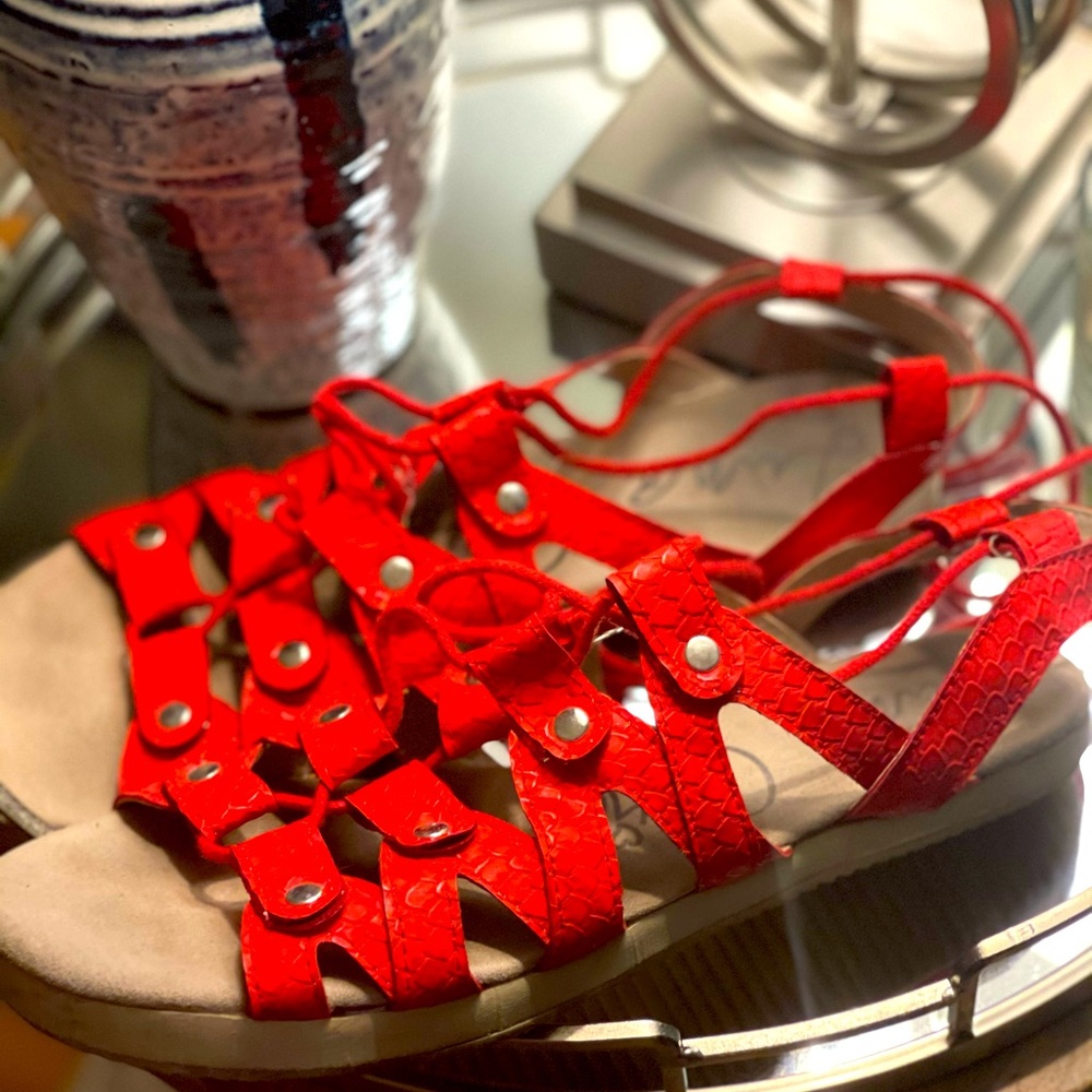 Red Sandals